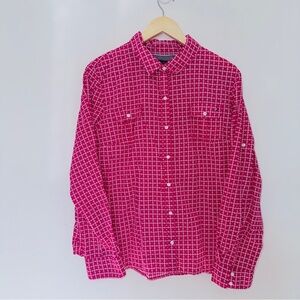 Tommy Hilfiger Women’s Plaid Dress Shirt  🌺